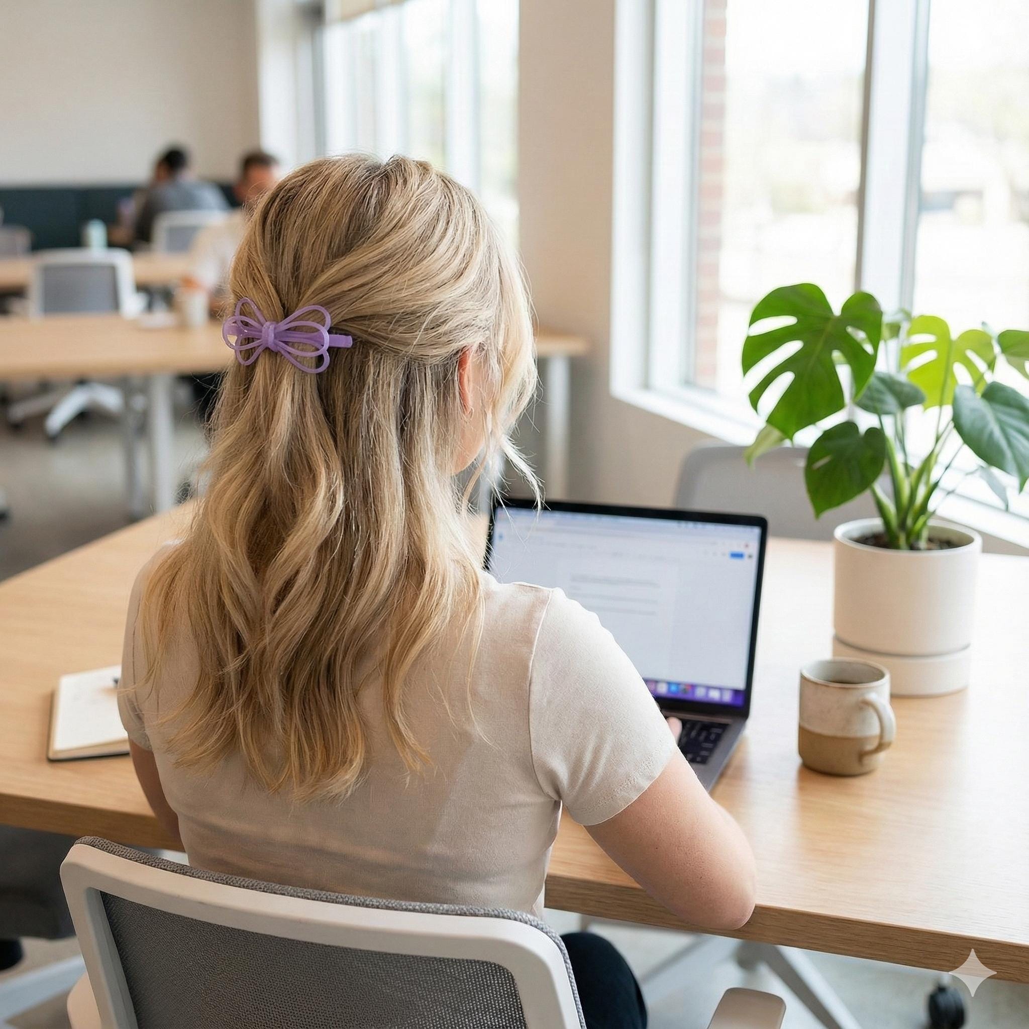 New Color Triple Ribbon Hair Clip (4.3 Inch) / Tortoise Shell French Hair Pin / Hair Accessory for Woman / Automatic Hair Clip