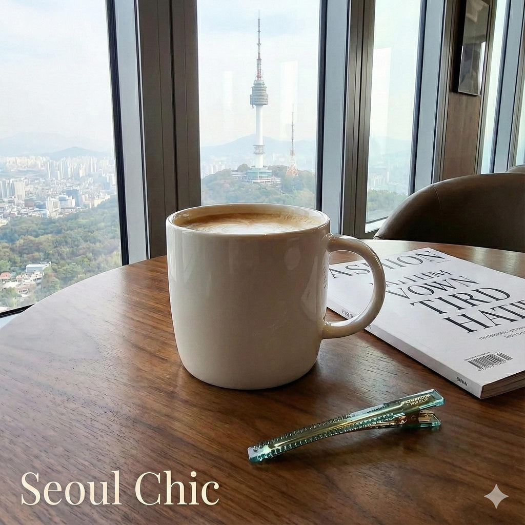 Luxurious Clear Slim Straight Side Hair Claw (3.1 Inch) / Elegance French Hair Pin / Hair Barrette for Woman