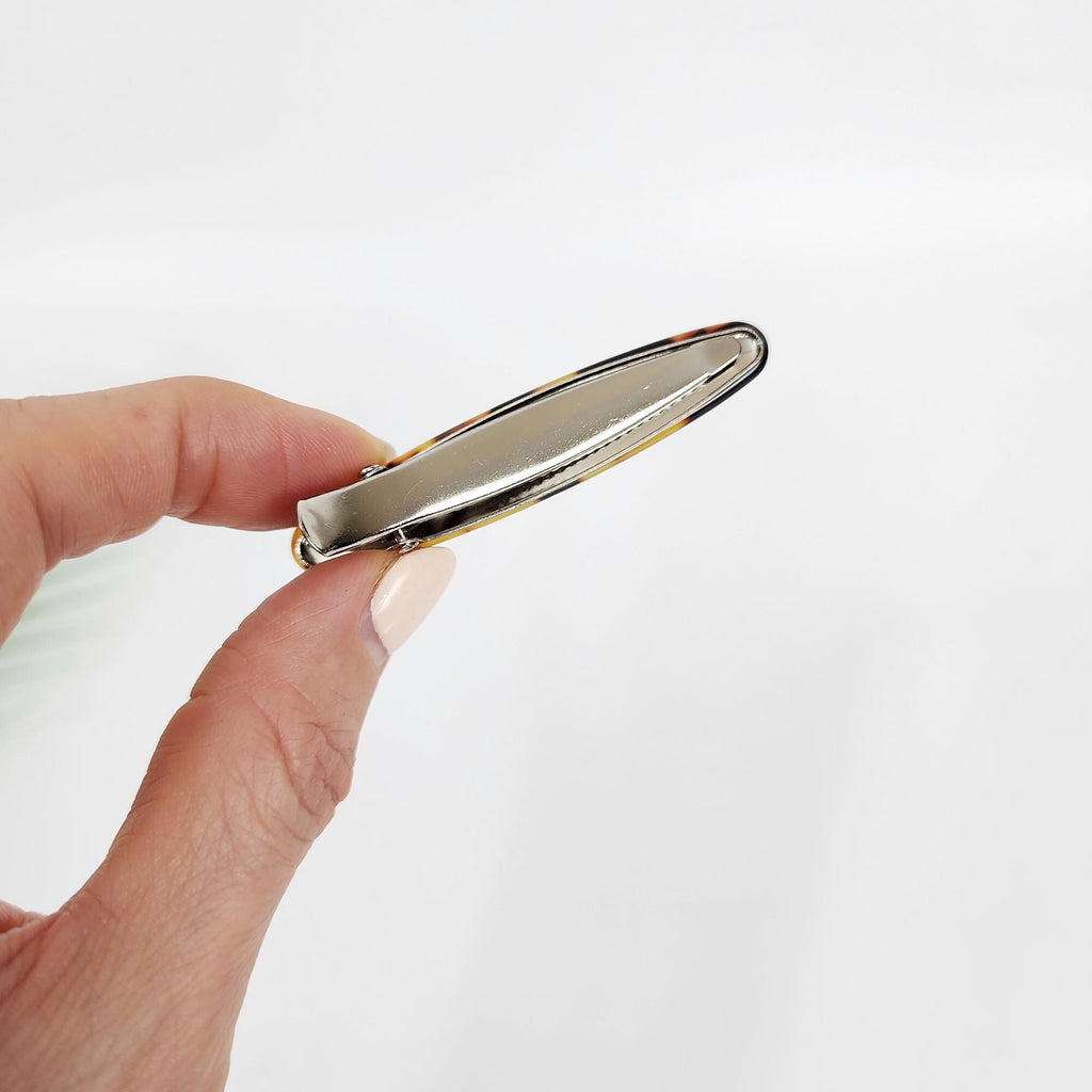 Demi Slim Oval Side Clip Hair Claw (2.5 Inch) / Alligator Hair Clip for Woman / French Barrette for Girls