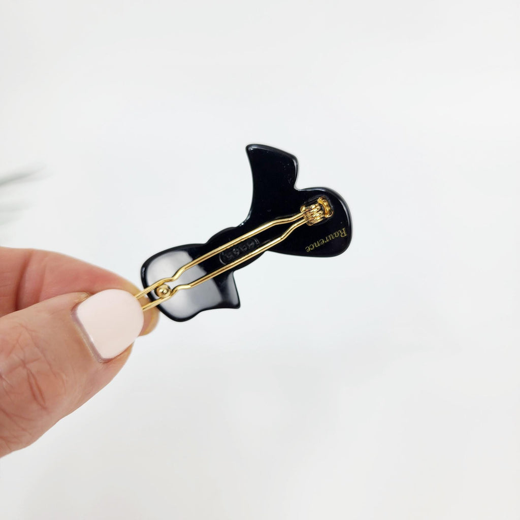 Laurence Charlotte Ribbon Bobby Pin (1.8 Inch) / Luxurious Small French Hair Pin / Hair Accessory for Woman / Mini Hair Clips