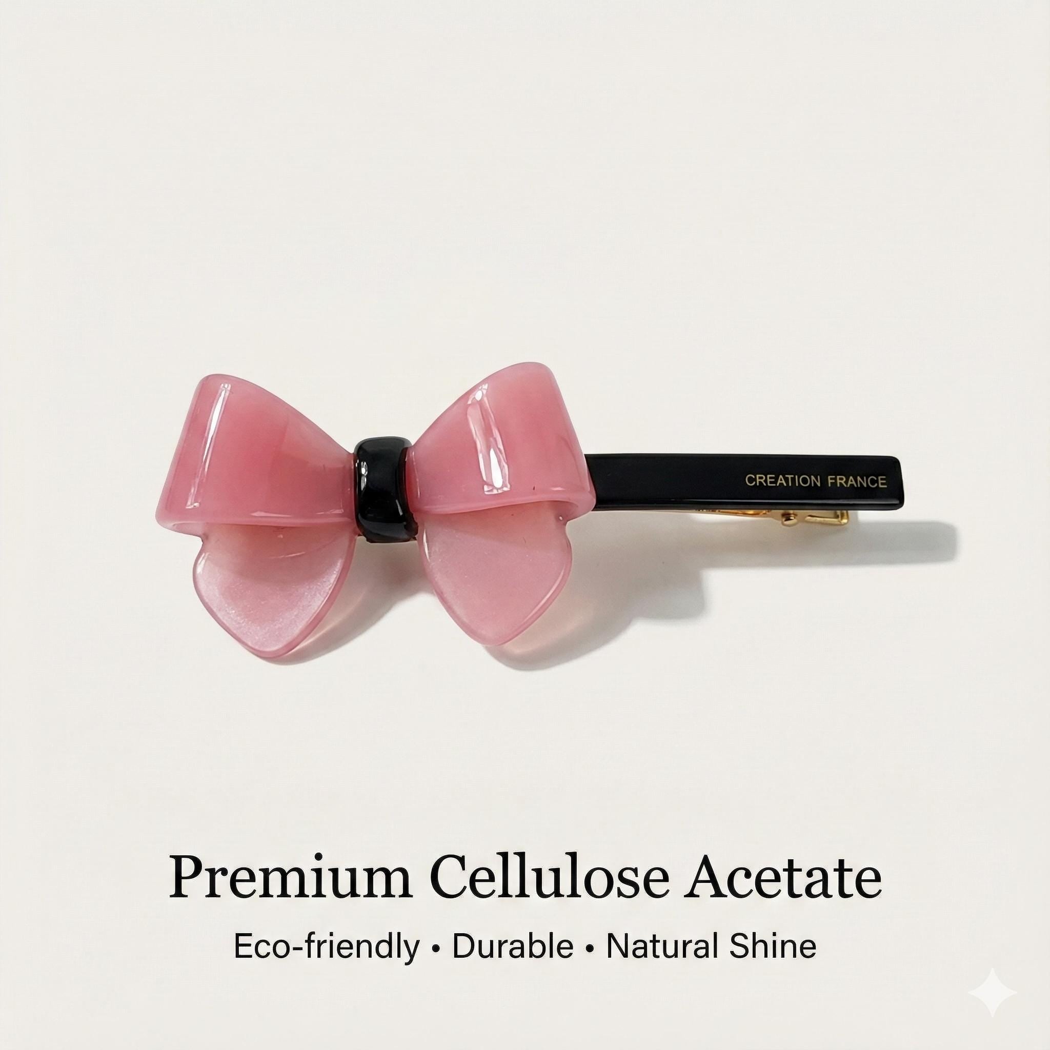 Leopard Bold Ribbon Hair Claw Clip (3.5 Inch) / Tortoise Shell French Hair Pin / Alligator Hair Clip for Woman