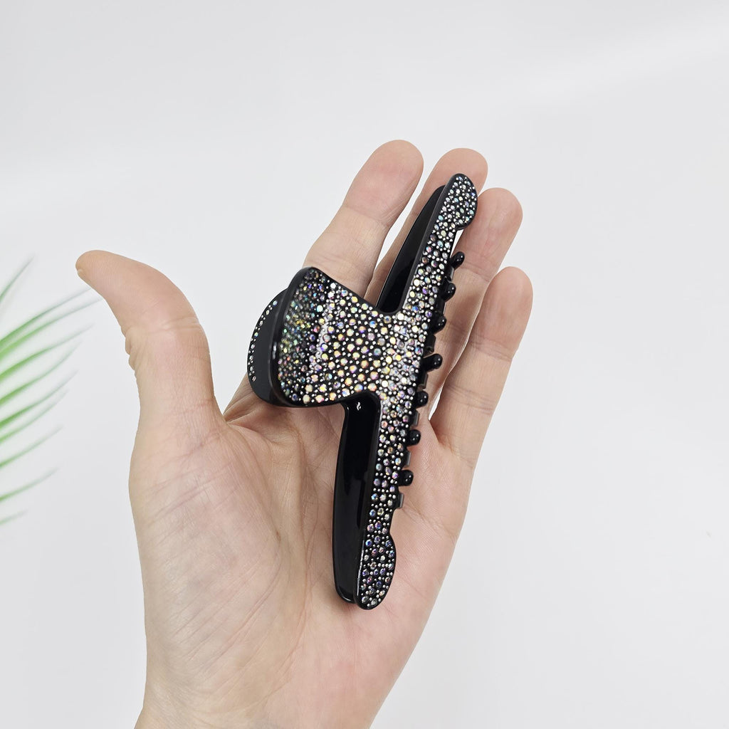 Rhinestone Alligator Clip (4.9 Inch) | French Pin | Korean Hair Pin | Sparkly Crystal Barrette