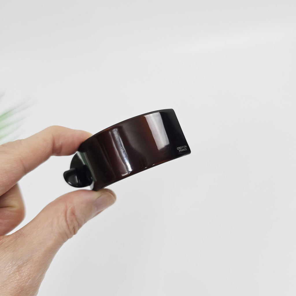 Tortoise Shell Banana Clip (2.4 Inch) | French Pin | Korean Hair Pin | Small Ponytail Holder