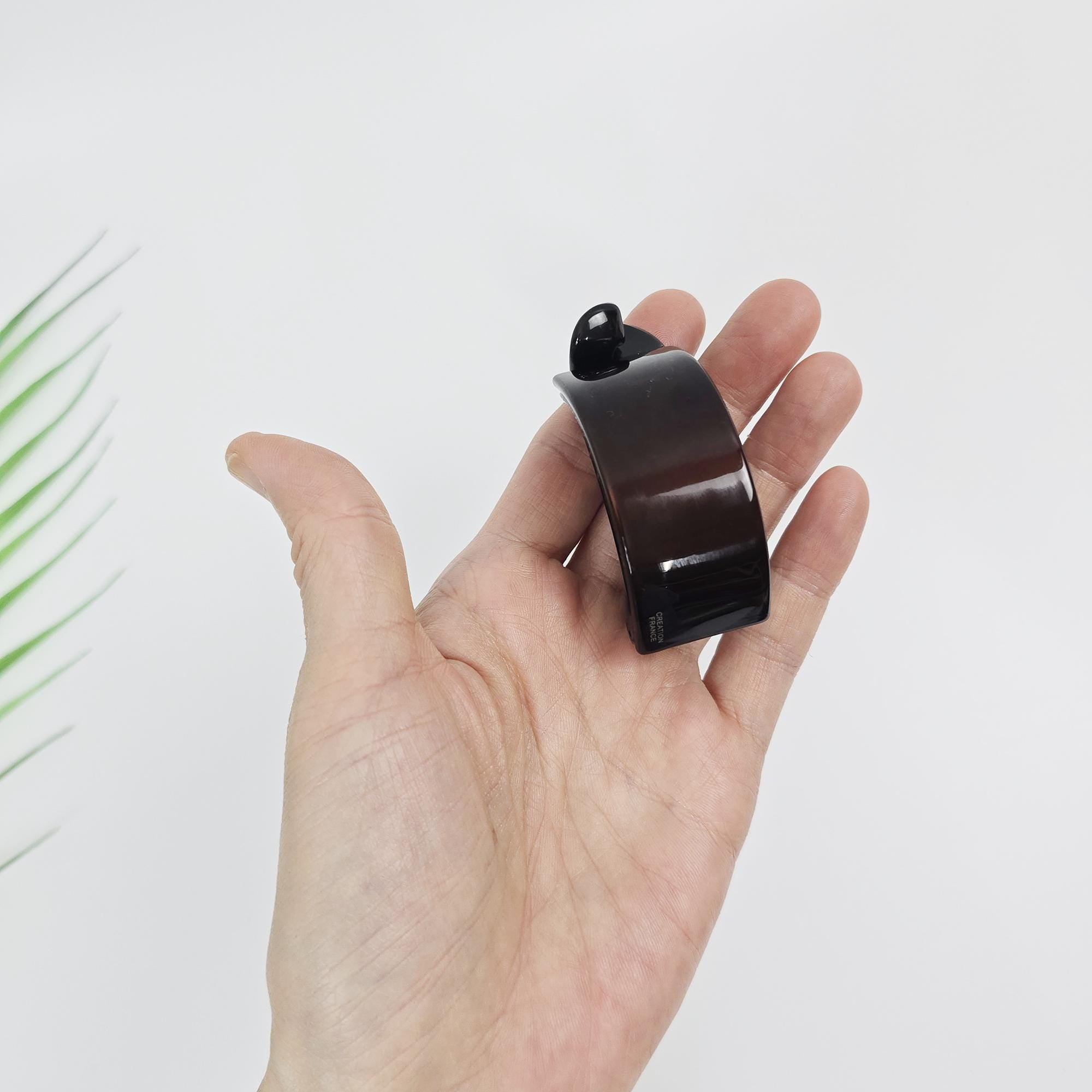 Tortoise Shell Banana Clip (2.4 Inch) | French Pin | Korean Hair Pin | Small Ponytail Holder