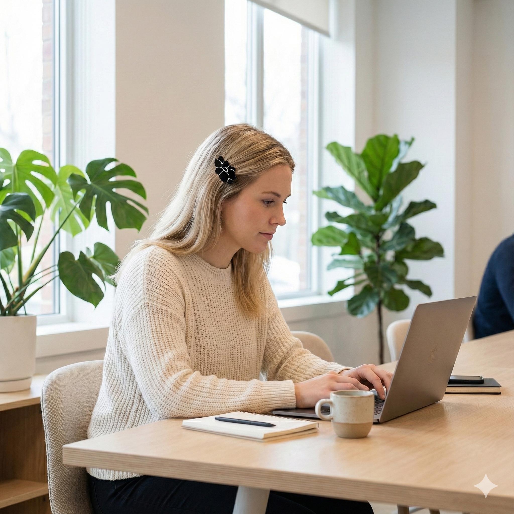 Camellia Floral Acetate Barrette (1.6 Inch) | French Pin | Korean Hair Pin | Small Tortoise Shell Snap Clip