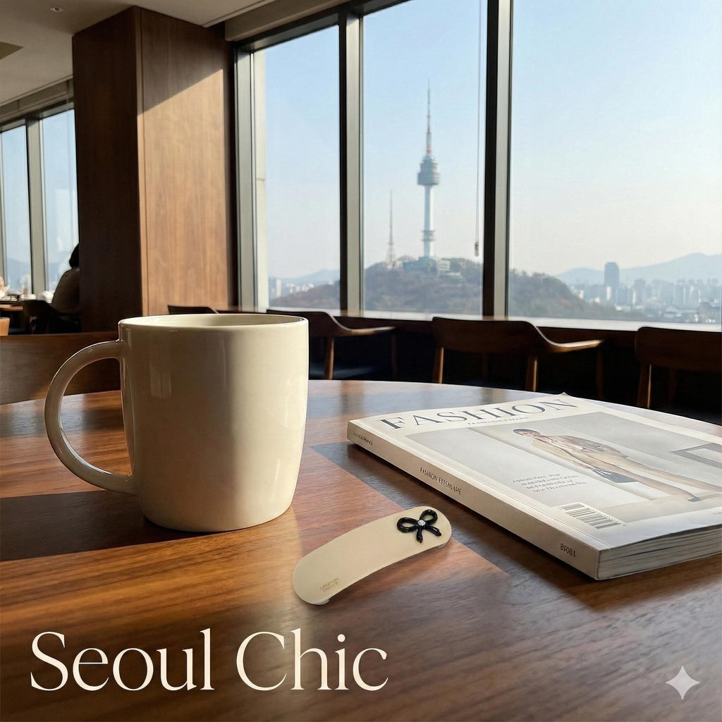 Acetate Bow Barrette (2.7 Inch) | French Pin | Korean Hair Pin | Small Ribbon Snap Clips