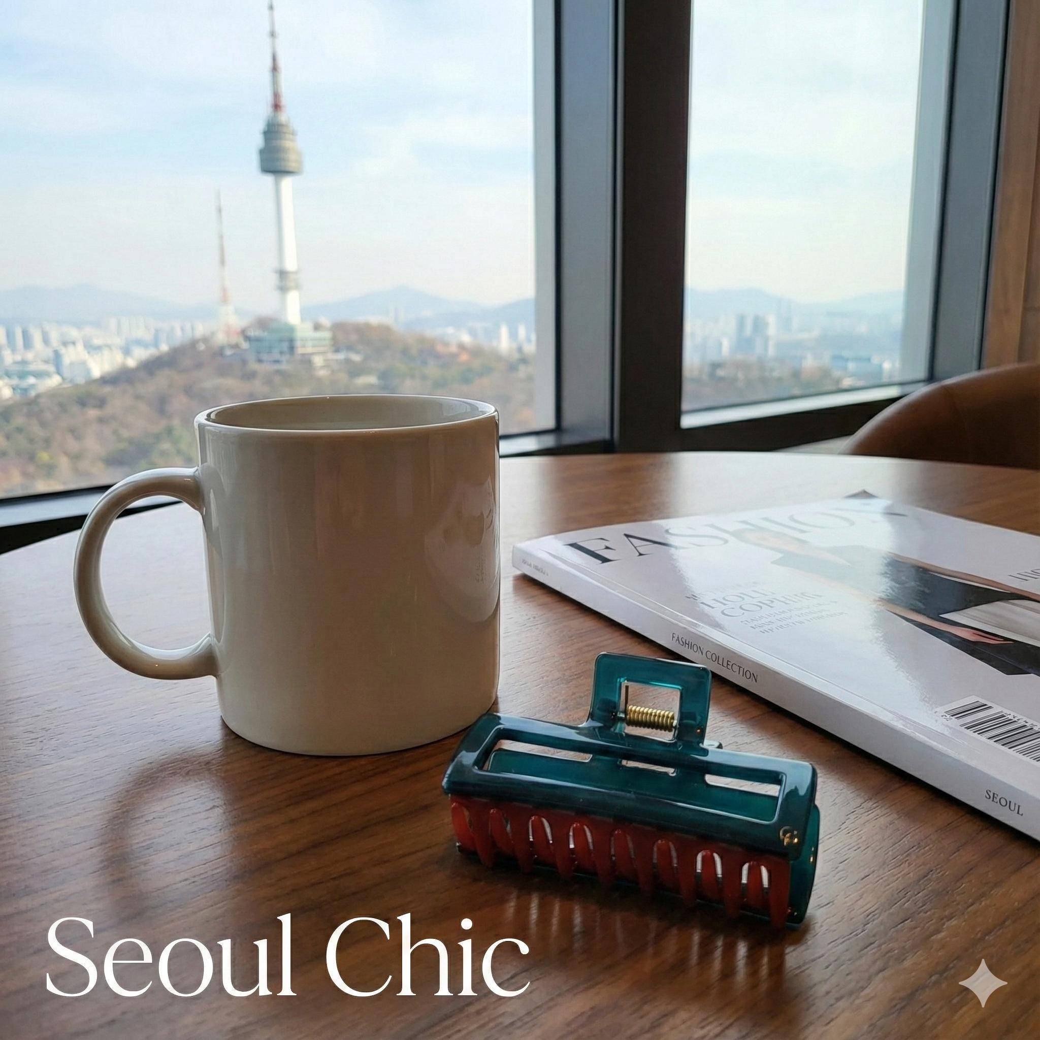 Tortoise Shell Metal Wire Big Hair Claw Clip (4.0 Inch) / Leopard French Hair Pin / Hair Barrette for Woman