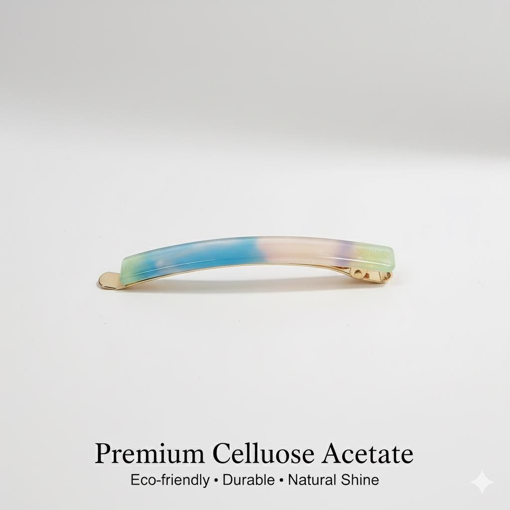 Leopard Pure Color Bobby Pin (2.4 Inch) / Simple Tortoise Shell French Hair Pin / Hair Accessory for Woman / Snap Clip for Girls