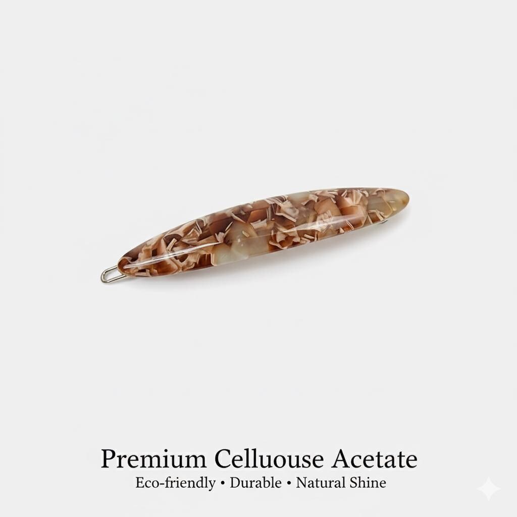 Leopard Oval Long Bobby Pin (2.8 Inch) / Pure Color Small French Hair Pin Pin / Tortoise Shell Snap Clip