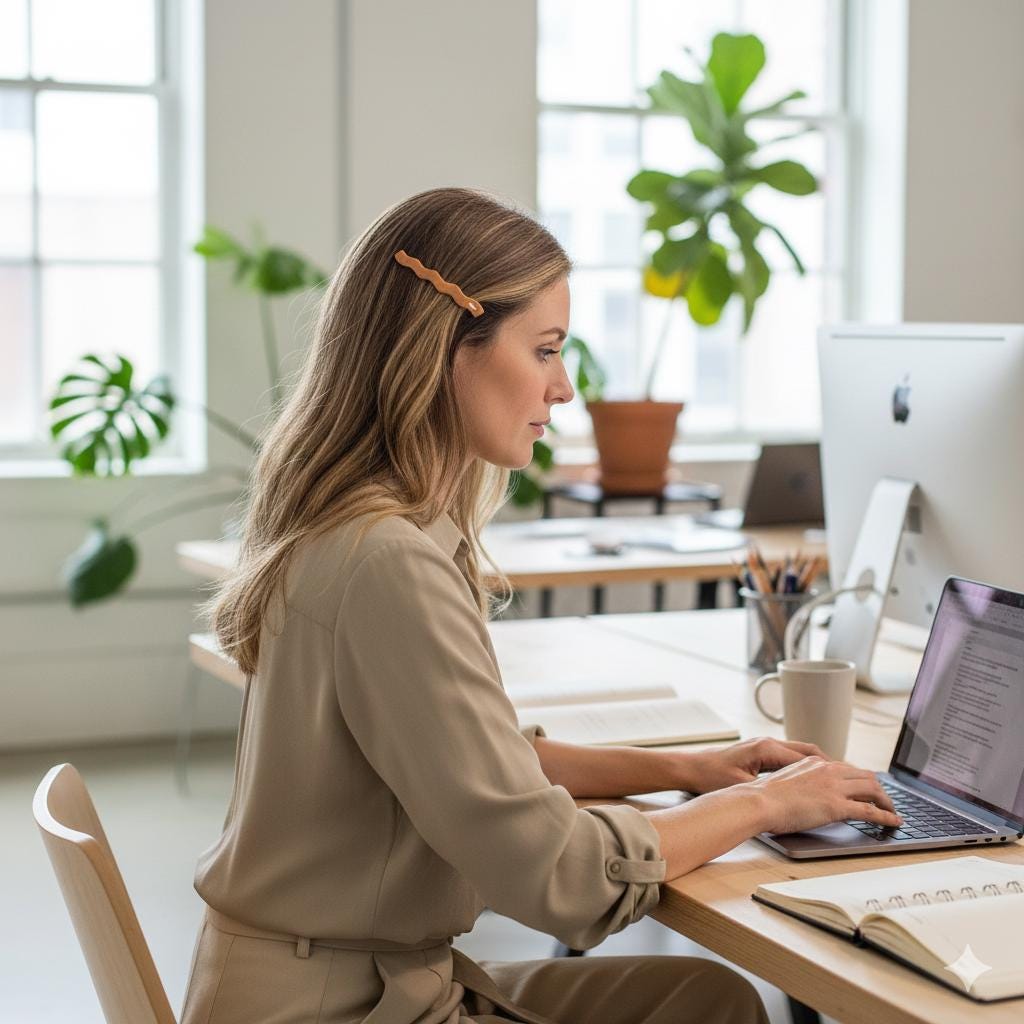 Vivid Color Wave Alligator Hair Clip (3.1 Inch) / Luxurious French Hair Pin / Hair Accessory for Woman