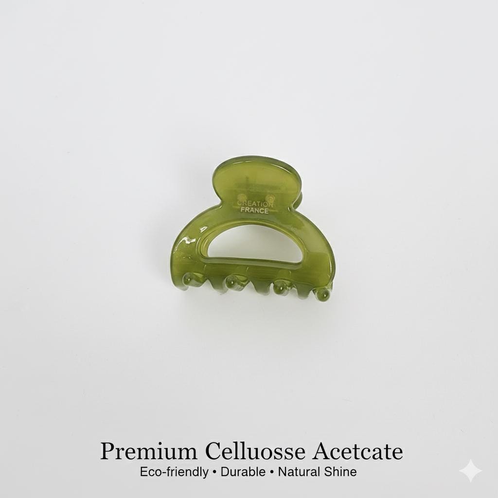 Arch Mini Hair Claw Clip / Tortoise Shell French Hair Pin / Hair Accessory for Woman / Small French Barrette