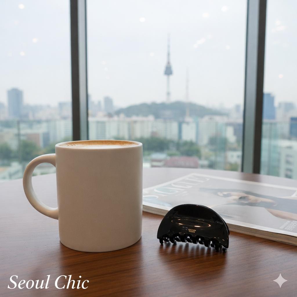 Chic Black Brown Round Pebble Hair Claw Clip (3.1 Inch) / Luxurious French Hair Pin / Hair Accessory for Woman