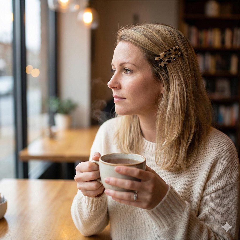 Leopard Marble Long Oval Bobby Pin (3.0 Inch) / Tortoise Shell French Hair Pin Clip / Hair Accessory for Woman / Bow Barrette