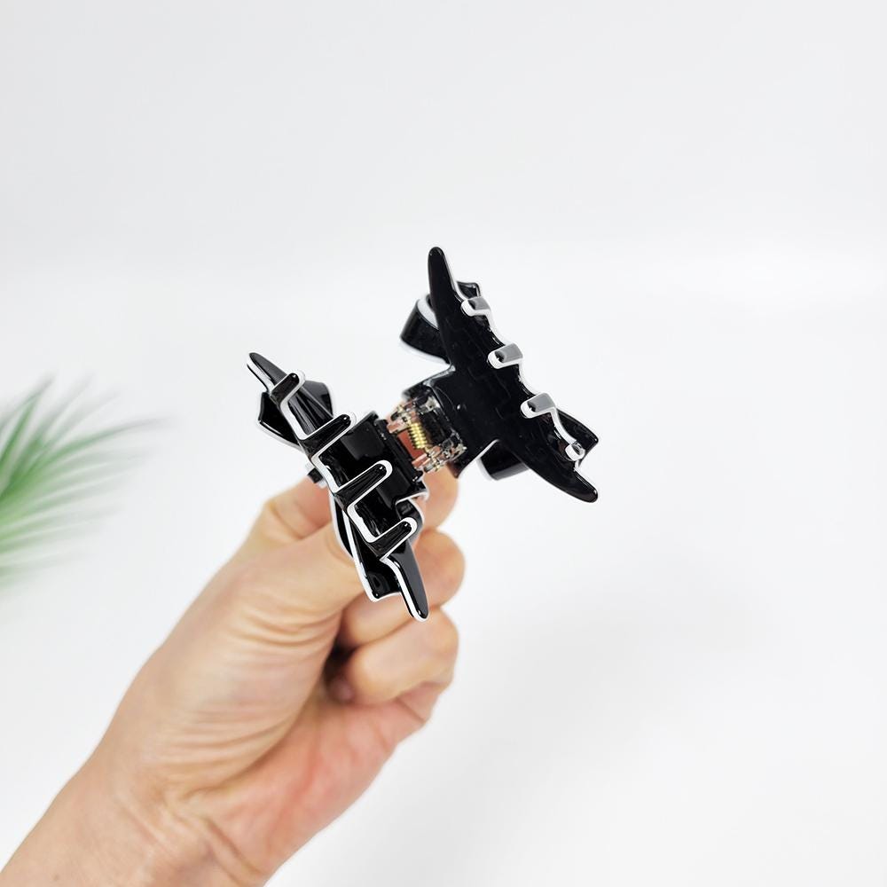 Pastel Color Balance Ribbon Hair Claw Clip (1.8 Inch) / Colorful French Hair Pin / Hair Accessory for Woman