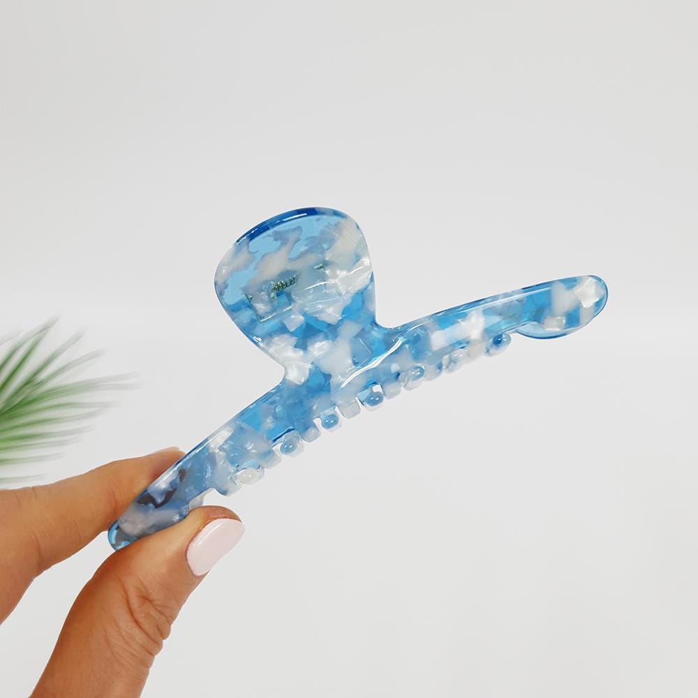 Leopard Marble Elle Large Hair Claw Clip / Luxurious Grand French Hair Pin / Hair Barrette for Woman