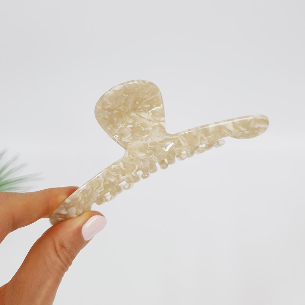 Leopard Marble Elle Large Hair Claw Clip / Luxurious Grand French Hair Pin / Hair Barrette for Woman