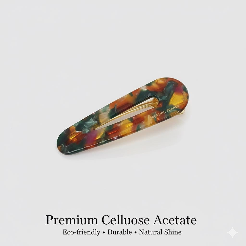 Leopard Bold Triangle Hair Claw Clip (3.1 Inch) / Tortoise Shell French Hair Pin / Alligator Hair Clip for Woman
