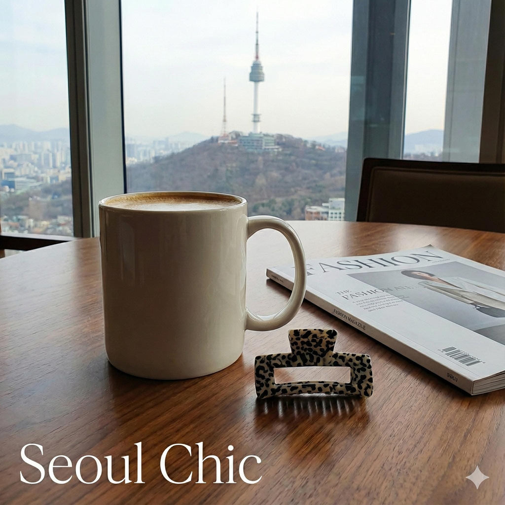 Square Mini Hair Clips / Marble French Hair Pin / Hair Barrette for Woman / Cellulose Acetate Tiny Clip
