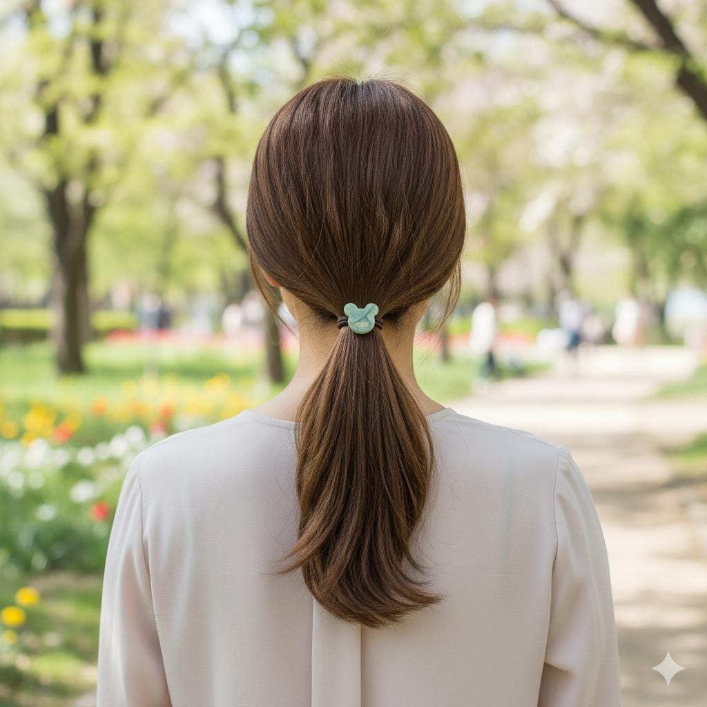 Aurora Cute Puppy Hair Tie / Simple Cute Ponytail Holder / Hair Accessory for Woman / French Hair Tie