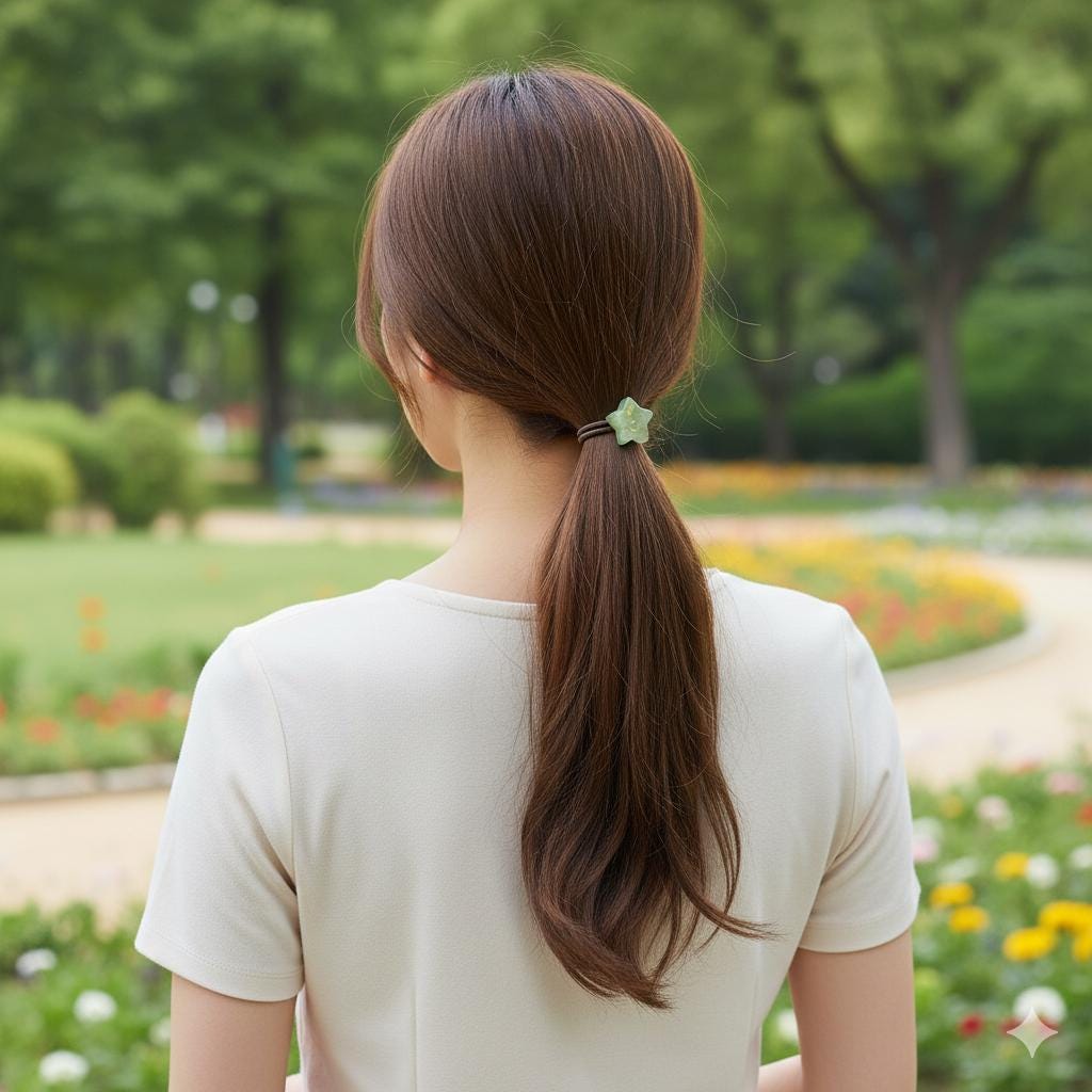 Aurora Cute Star Hair Tie / Simple Cute Ponytail Holder / Hair Accessory for Woman / French Hair Tie