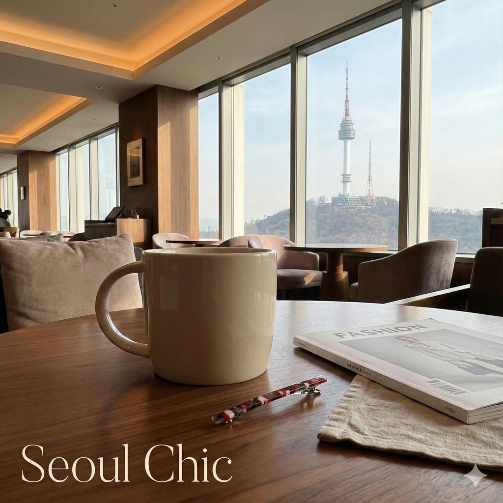 Slim Basic French Hair Barrette (3.3 Inch) / Tortoise Marble French Hair Pin / Hair Accessory for Woman / Automatic Hair Clip