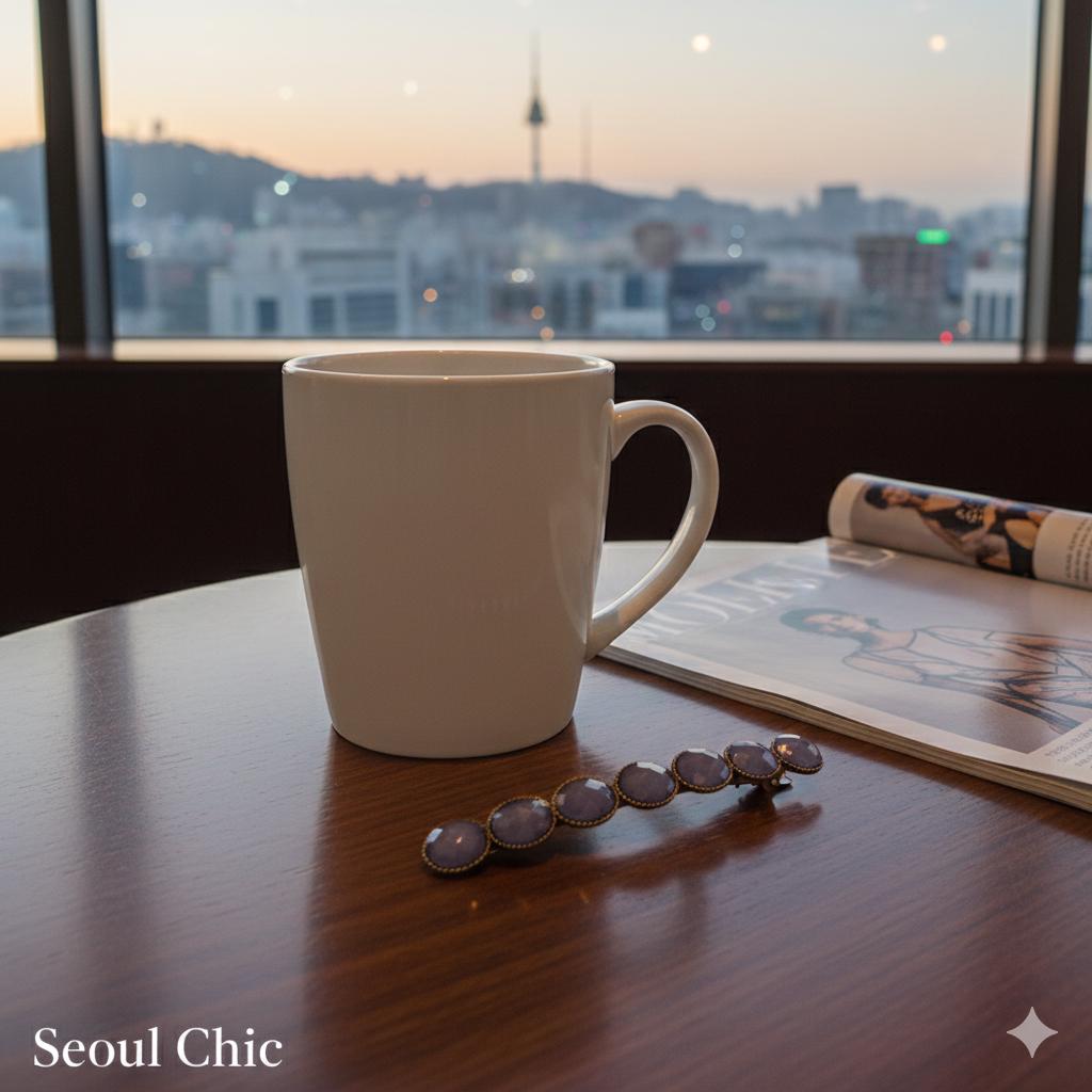 Oval Formica Hair Barrette (3.2 Inch) / Diamond Cut Formica Stone Decorated Barrette / Hair Accessory for Woman / Automatic Hair Pin