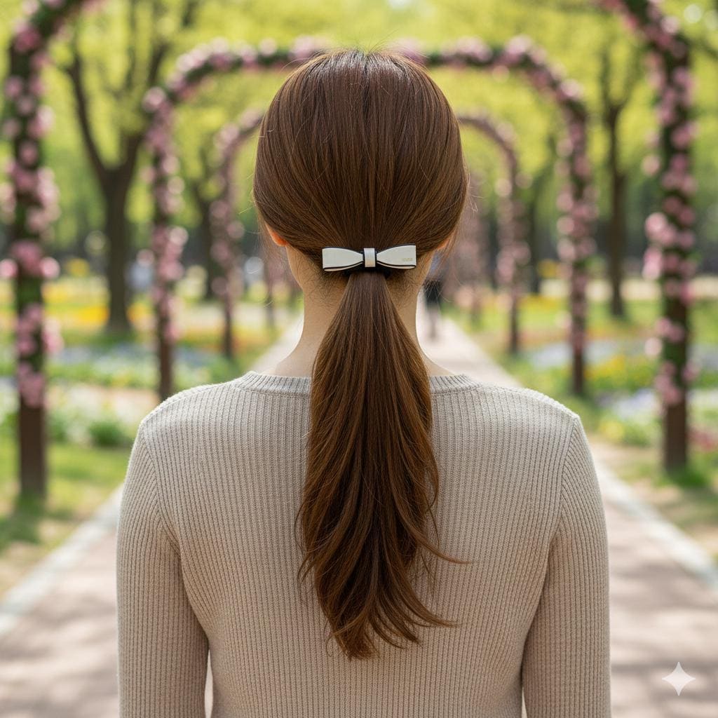 Pastel Color Line Ribbon Bold Twist Hair Tie / Pure Color Simple Ponytail Holder / Hair Accessory for Woman / French Hair Pin
