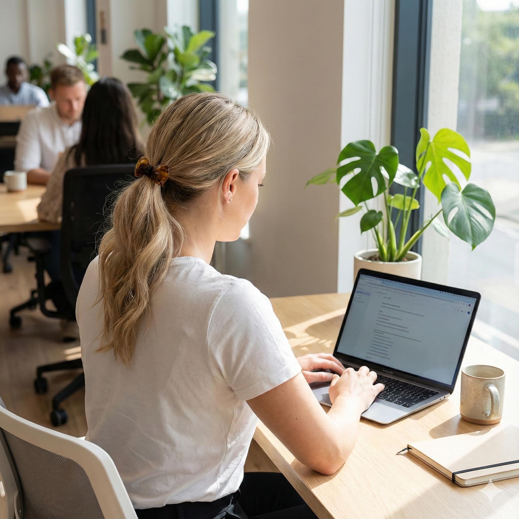 Cutting Bow Ribbon Ponytail Elastic Hair Tie (2.0 Inch) / Simple Cute Ponytail Holder / Hair Accessory for Woman / French Hair Tie