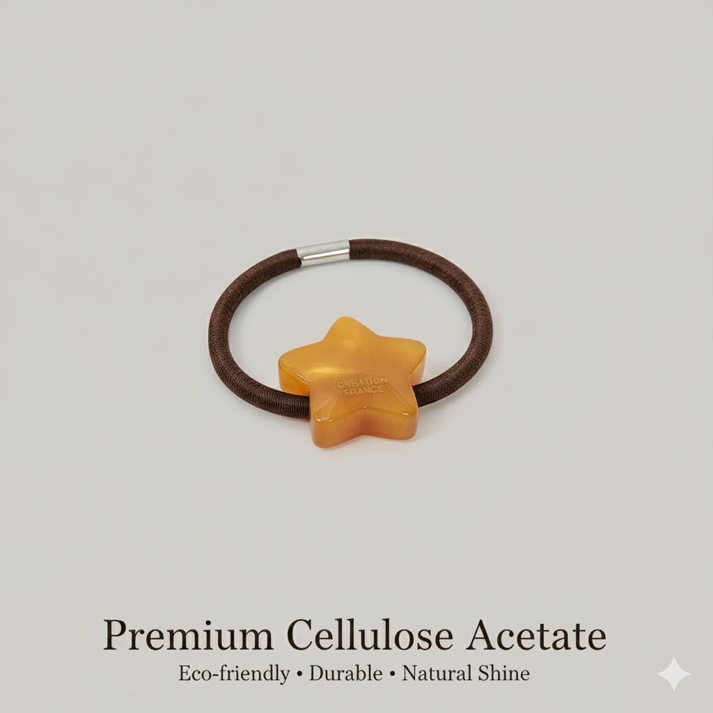 Aurora Cute Star Hair Tie / Simple Cute Ponytail Holder / Hair Accessory for Woman / French Hair Tie