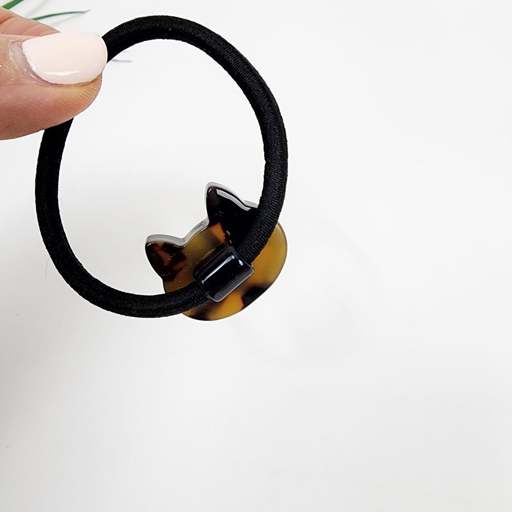Cute Mini Cat Small Hair Tie / Simple Cute Ponytail Holder / Hair Accessory for Woman / French Hair Tie