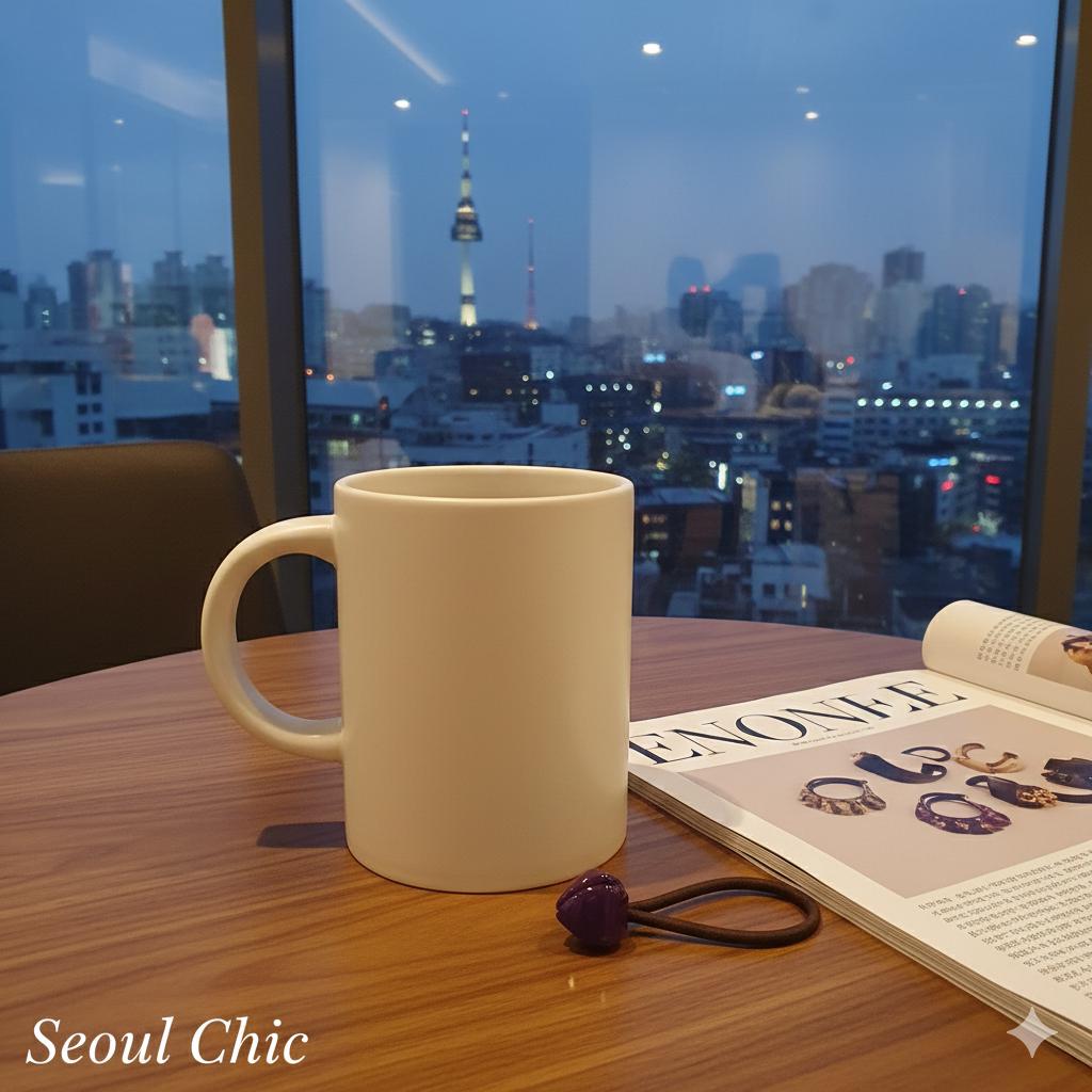 Pure Color Tulip Floral Hair Tie / Simple Cute Ponytail Holder / Hair Accessory for Woman / French Hair Tie