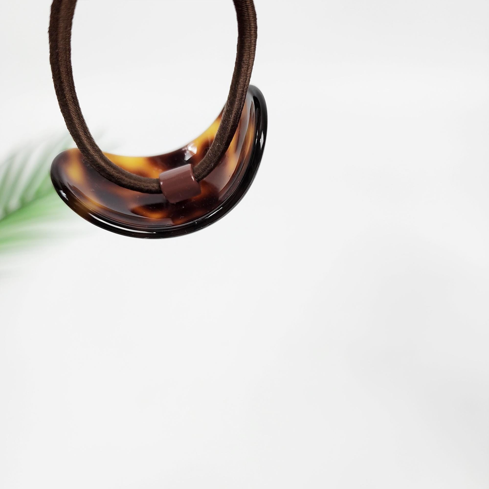 Painting Round Curve Hair Tie / Simple Cute Ponytail Holder / Hair Accessory for Woman / French Hair Tie