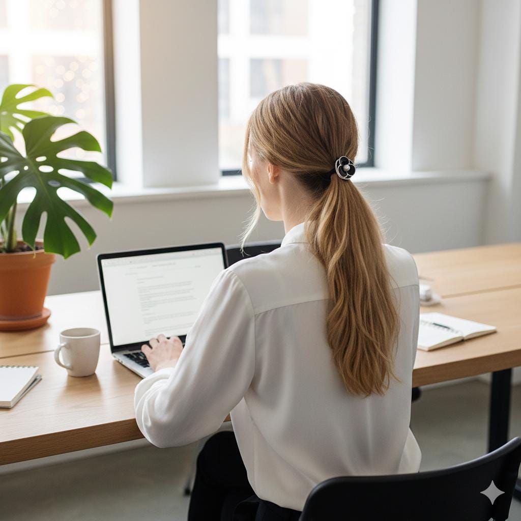 Pansy Flower Pearl Hair Tie / Cute Ponytail Holder / Hair Accessory for Woman / French Hair Pin / Hair Scrunchy