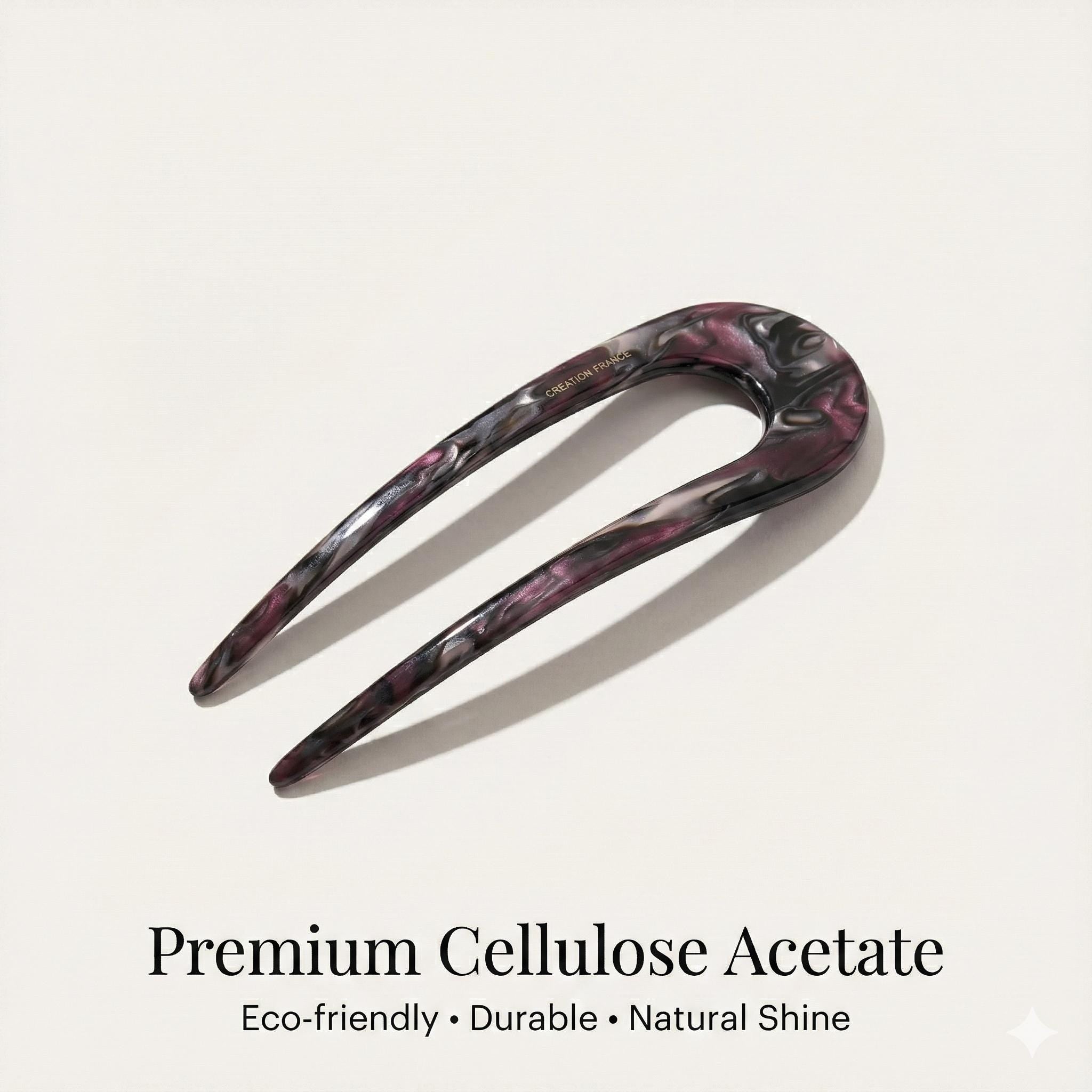 Tint U-Shaped Big Size Hair Stick for Updo / Tortoise Shell French Hair Pin / Hair Fork for Thick Hair