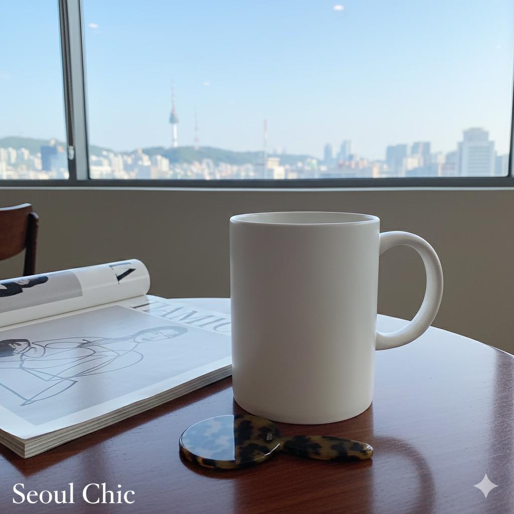 Slim Handle Mini Round Portable Hand Mirror (4.3 Inch) / Antique Hand Mirror / Hair Accessory for Woman