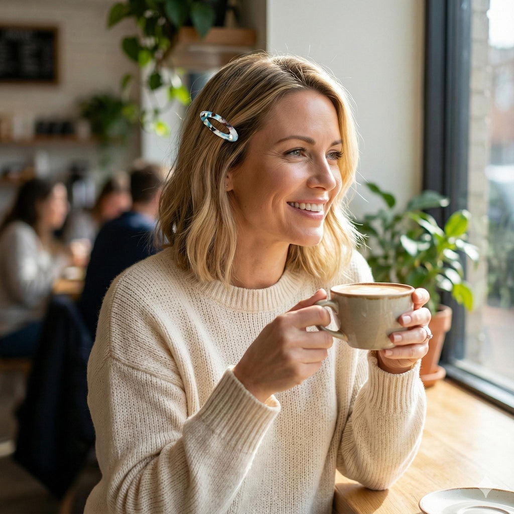 Tortoise Shell Mini Oval Snap Clip (2.2 Inch) / French Leopard Hairgrip Barrette / French Hair Pin / Tic Tac Hair Clip Pin
