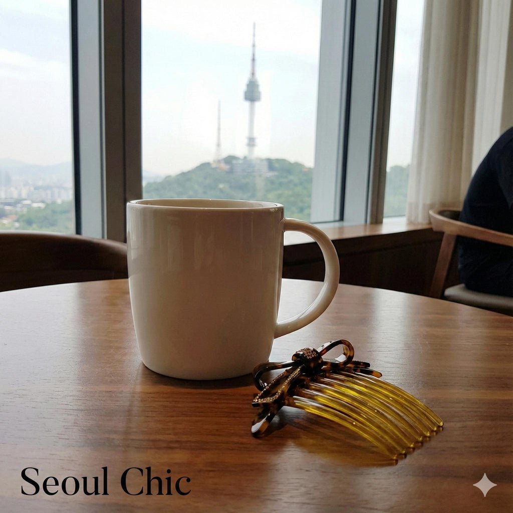 Leopard Big Double Ribbon Long Leg Nonslip Hair Comb Pin / Tortoise Marble French Hair Pin with Cubic Stone / Hair Fork for Woman