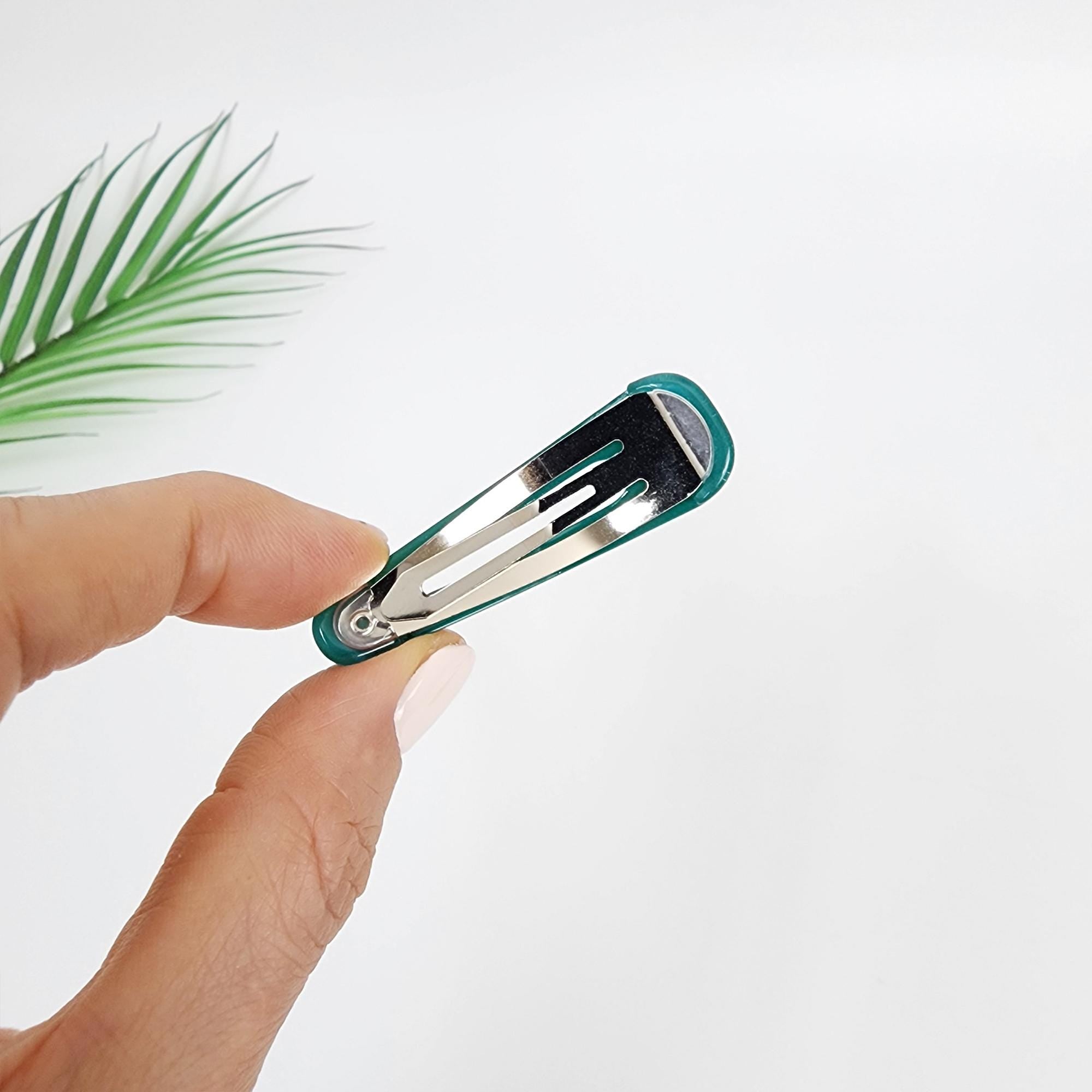 Pure Color Mini Triangle Snap Clip (2.2 Inch) / Tortoise Marble Hairgrip Barrette / French Hair Pin / Tic Tac Hair Clip Pin