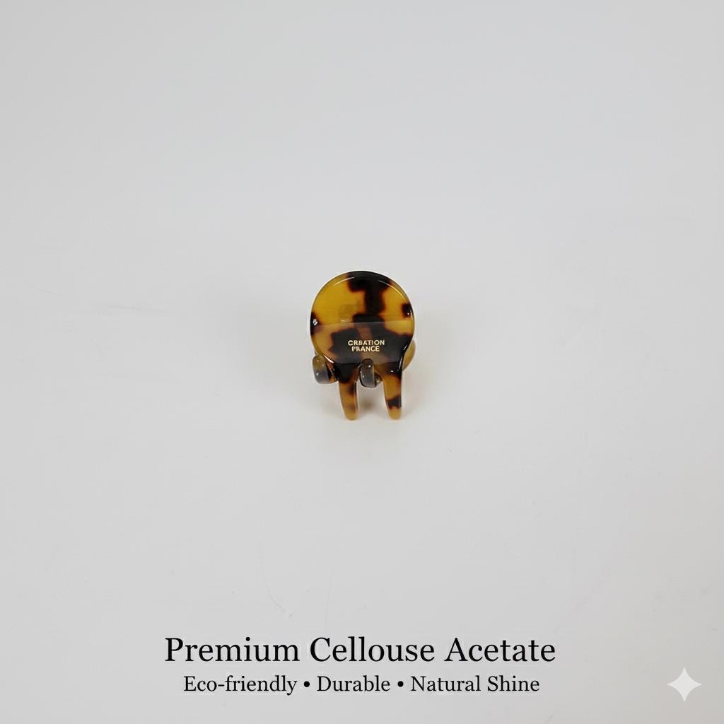 Bean Mini Claw Clip / Tortoise Shell Small French Hair Pin / Hair Barrette for Woman / Hair Accessory for Girl