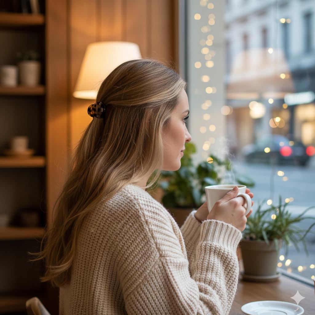 Bean Mini Claw Clip / Tortoise Shell Small French Hair Pin / Hair Barrette for Woman / Hair Accessory for Girl