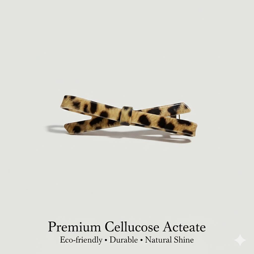 Luxurious Simple Ribbon Side Clip Hair Claw Clip (2.9 Inch) / Vivid Color French Pin / Alligator Hair Clip for Woman