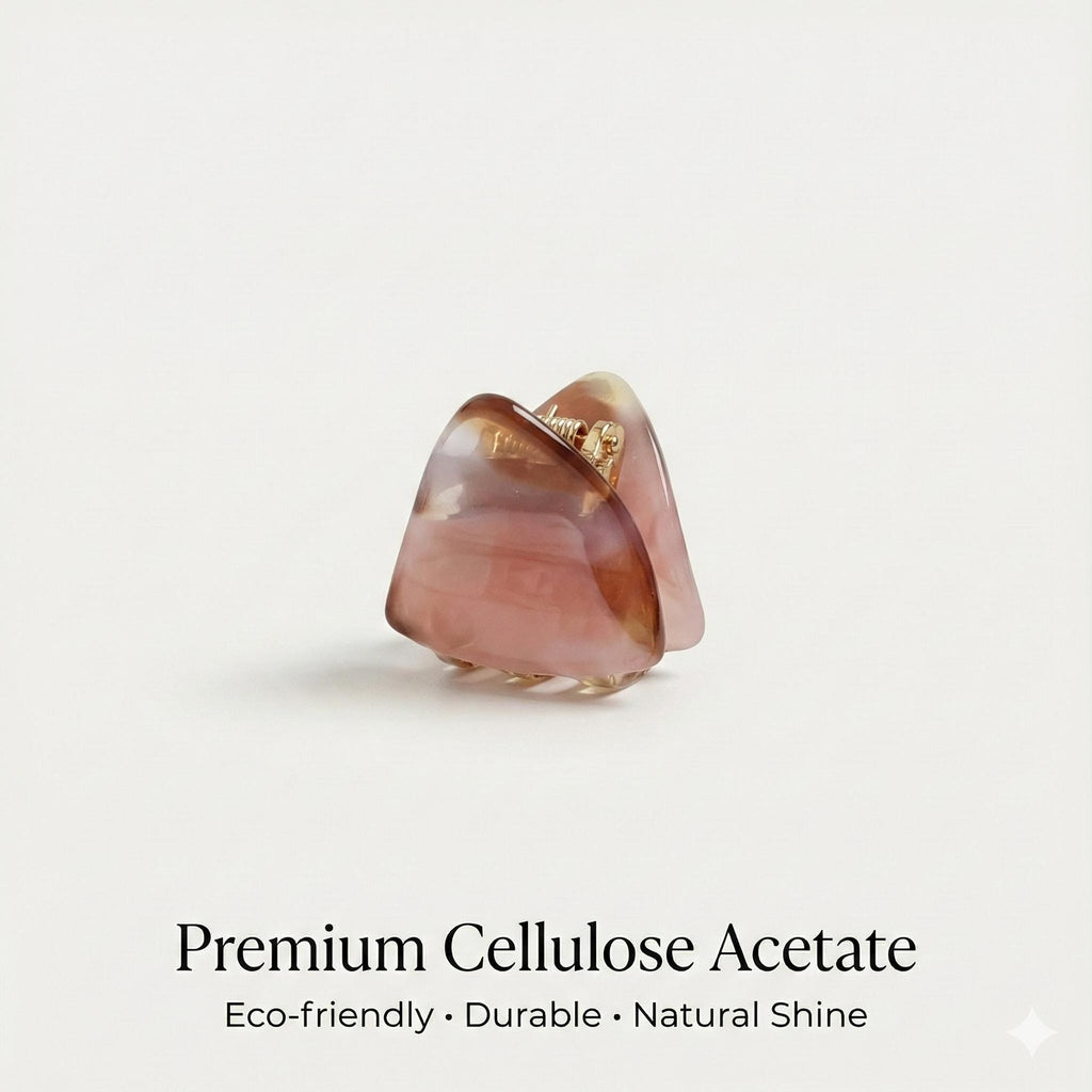 Triangle Mini Hair Clip Claw / Tortoise Shell Small French Hair Pin / Hair Barrette for Woman