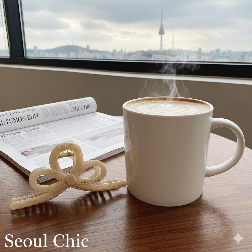 Romance Ribbon Twist Updo Hair Claw Clip (5.1 Inch) / Elegance French Hair Pin / Hair Barrette for Woman