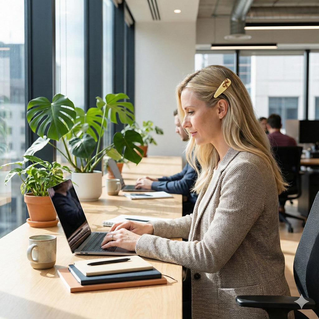 Mini Ribbon Point Triangle Barrette Bobby Pin (3.0 Inch) / French Hairgrip Barrette / French Hair Pin / Tic Tac Hair Clip Pin