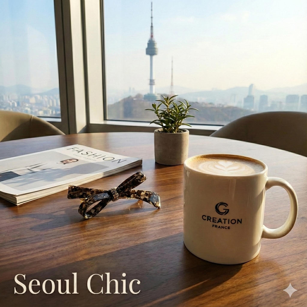 Luxurious Sparkle Ribbon Barrette (3.7 Inch) / Elegance French Hair Pin / Automatic Hair Clip