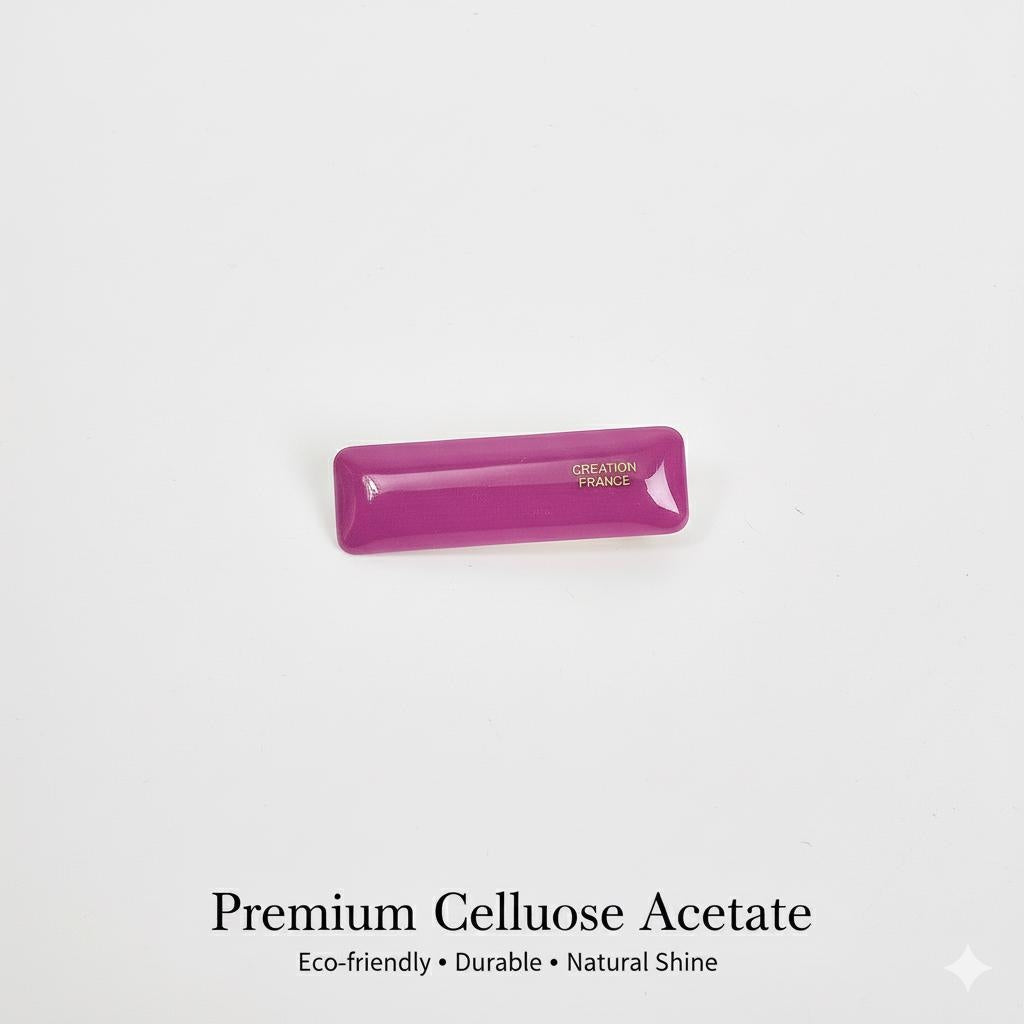 Rounded Straight Mini Hair Claw Clip (1.9 Inch) / Tortoise Shell Frech Pin / Alligator Hair Clip for Woman