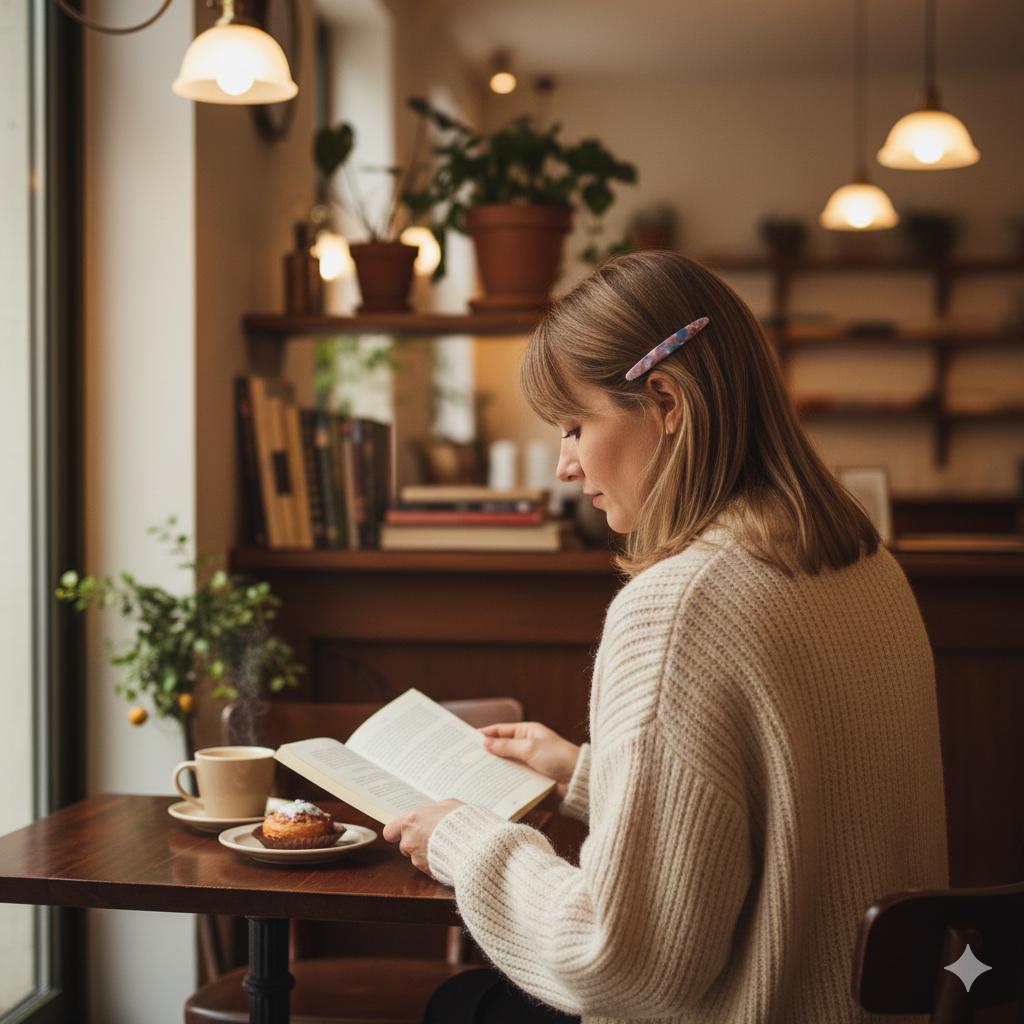 Luxurious Oval Hair Stick Hair Claw Clip (3.7 Inch) / Tortoise Shell French Hair Pin / Hair Accessory for Woman / Snap Clip for Thin Hair