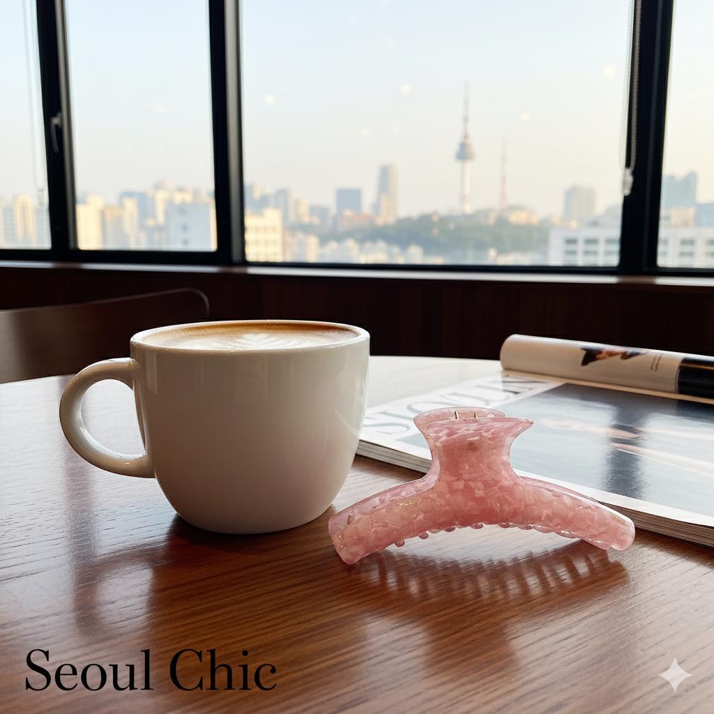 Tropical Straight Curve Updo Hair Claw Clip (4.7 Inch) / Elegance French Hair Pin / Hair Barrette for Woman