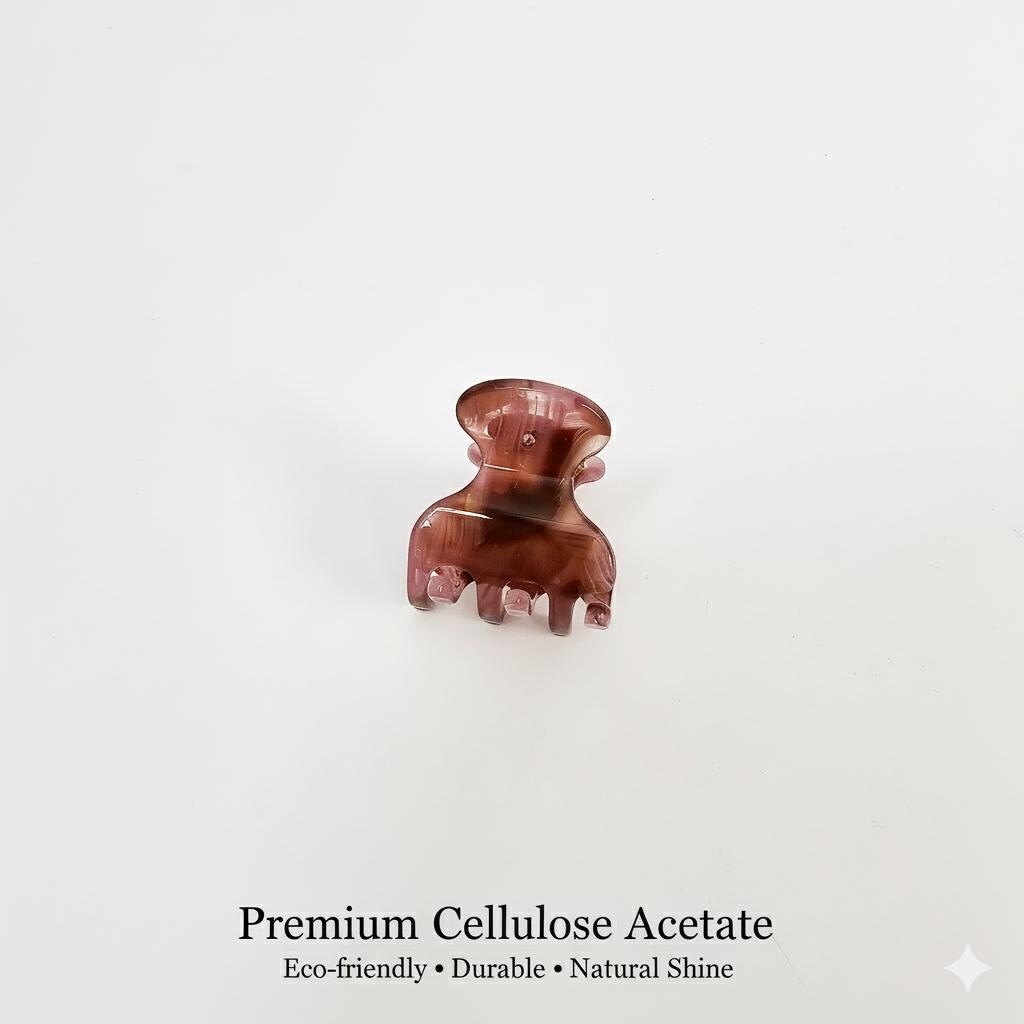 Luxurious Sally Point Hair Claw Clip (1.2 Inch) / Cute Tortoise Shell French Hair Pin / Small Hair Clips
