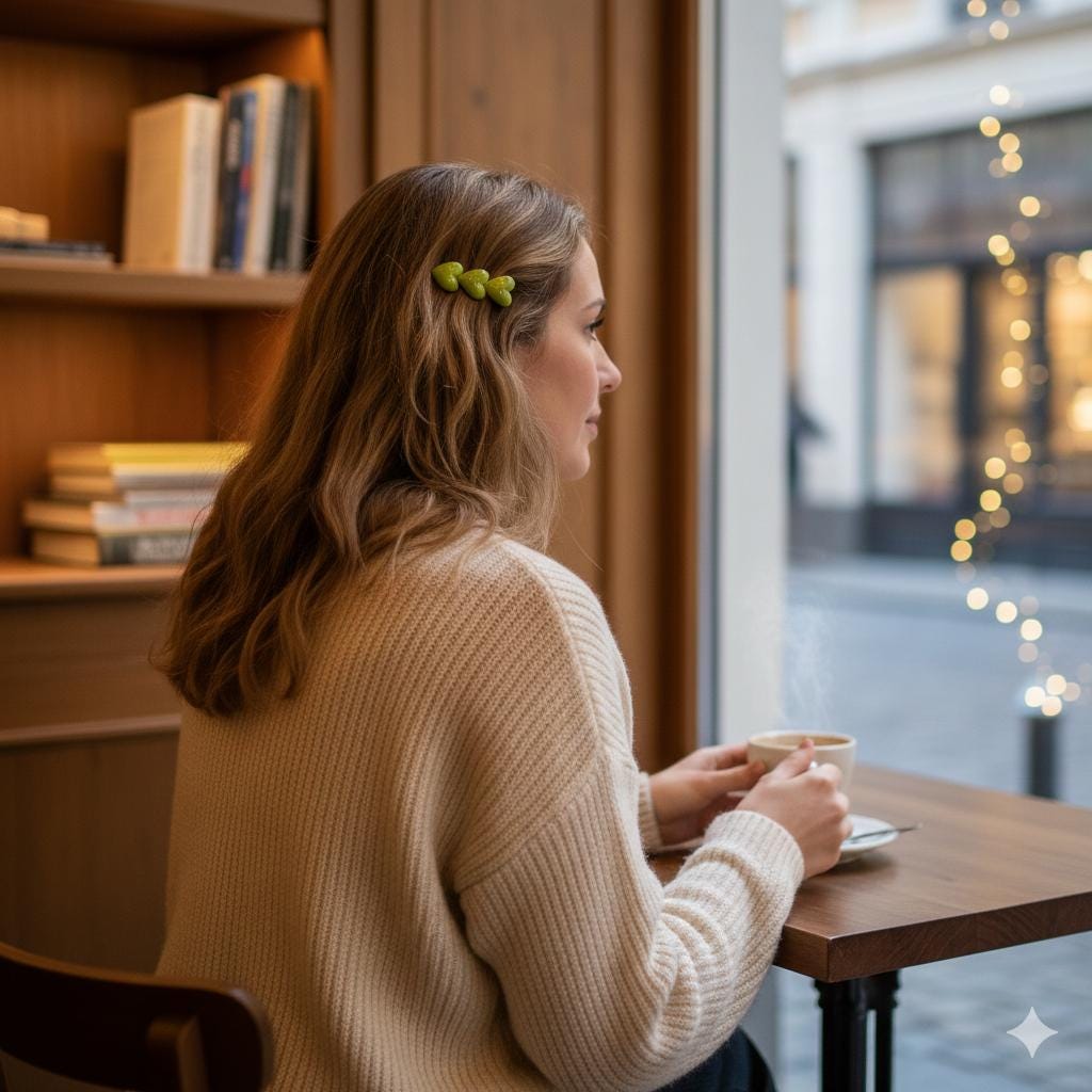Three Hearts Clip Mini Claw Clip (2.0 Inch) / Cute Tortoise Shell French Hair Pin / Small Hair Clips
